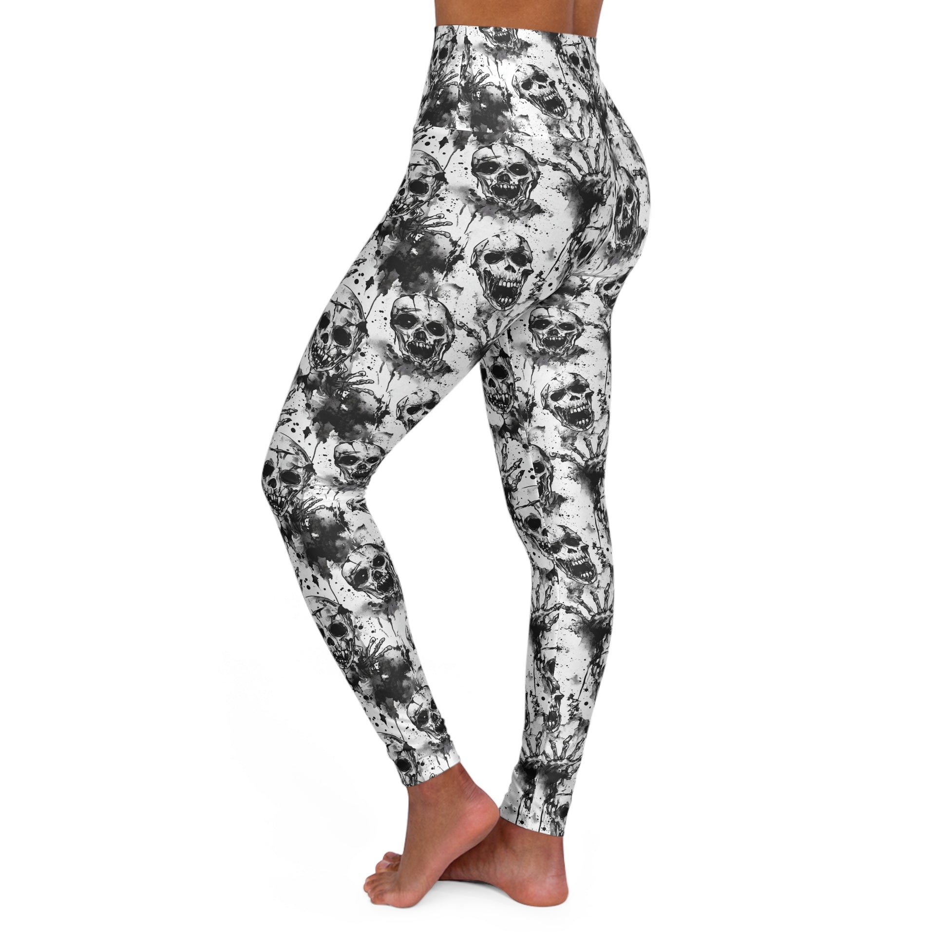 Artistic Skull Yoga Leggings