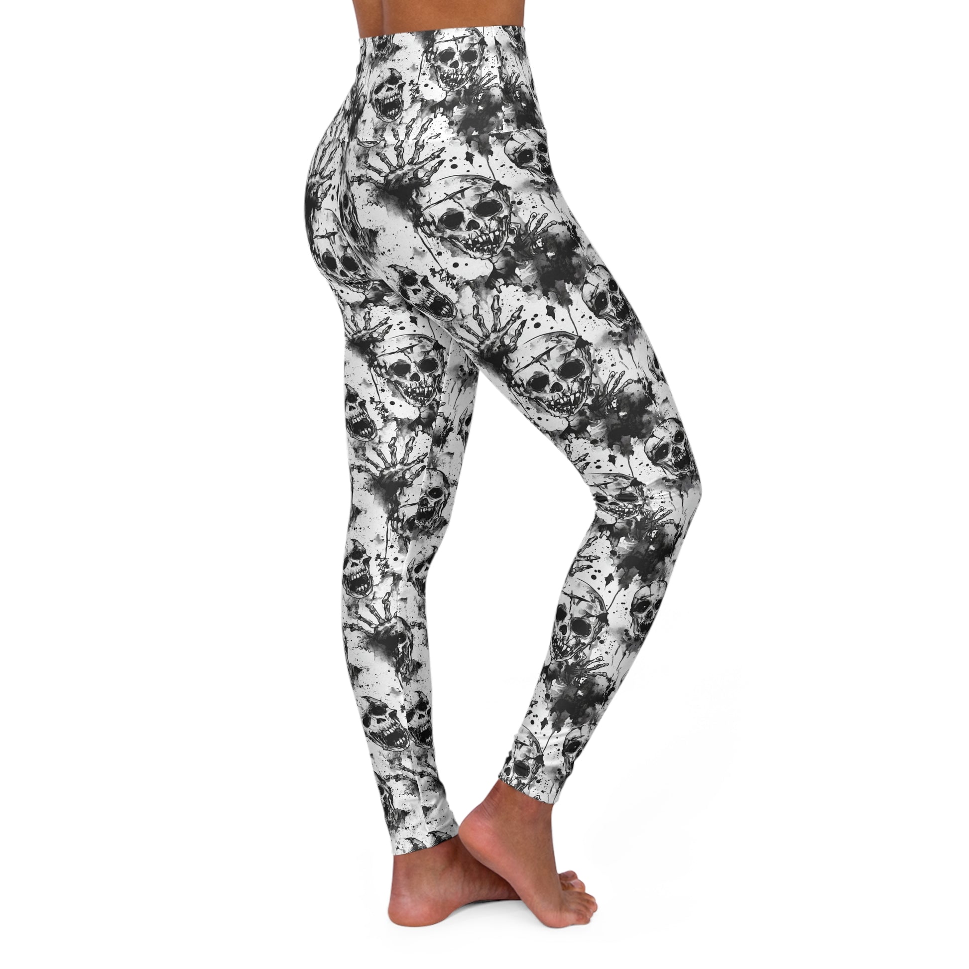 Artistic Skull Yoga Leggings
