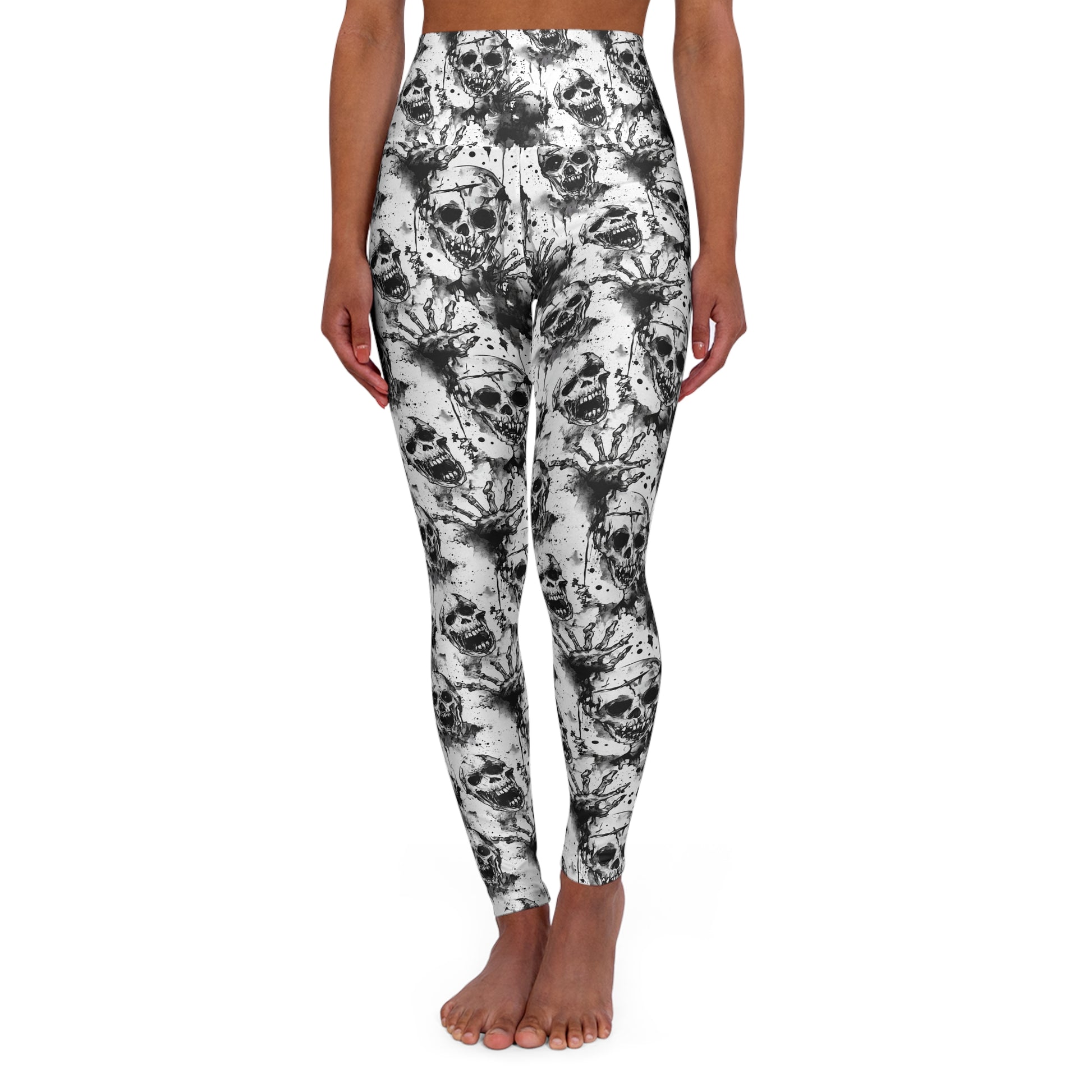 Artistic Skull Yoga Leggings